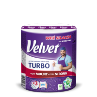 Velvet Wipe & Clean Household Towels Strong & Absorbent Kitchen Roll Tissue Roll