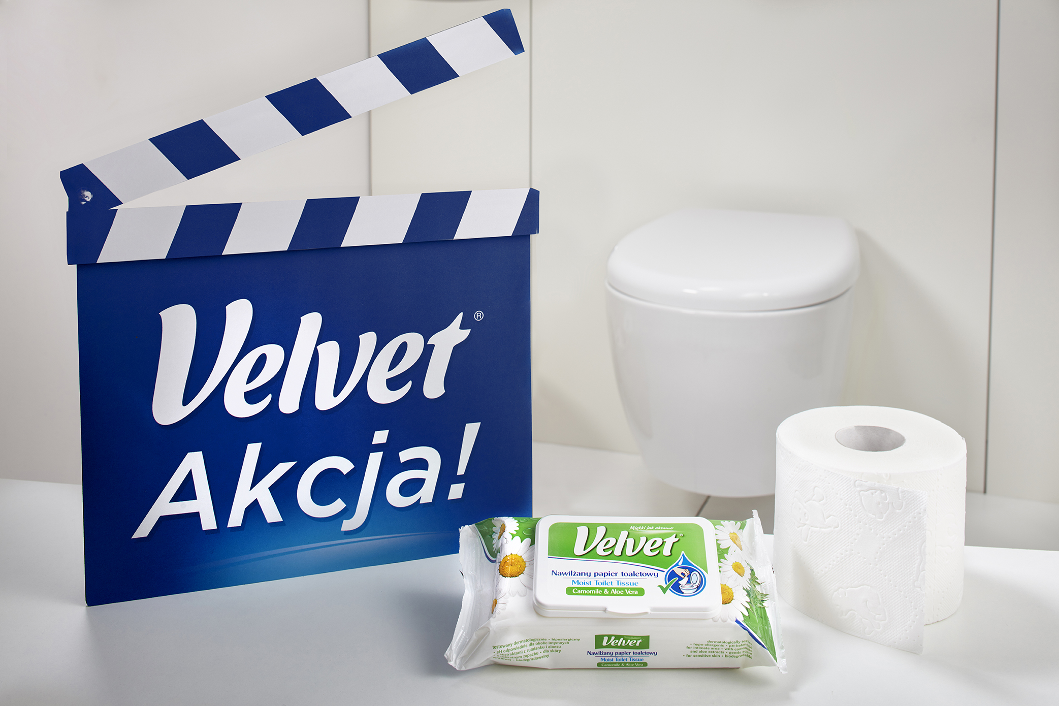 Duet Satysfakcja Velvet – Papier toaletowy i nawilżany papier toaletowy