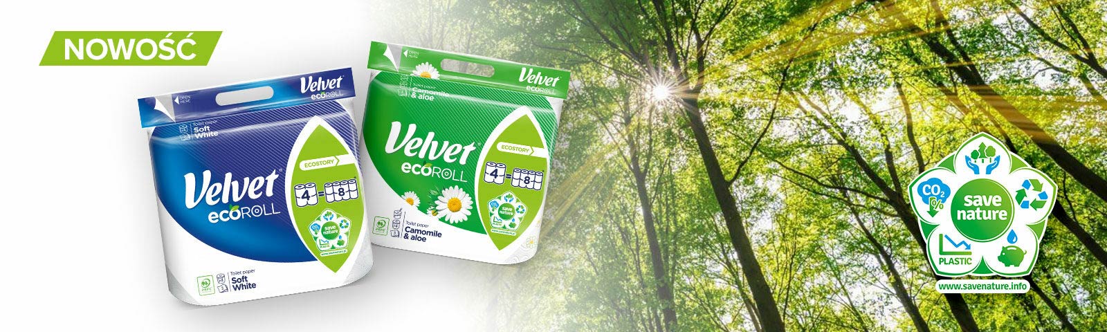 Nowy papier Velvet ecoROLL – ekologiczne i wygodne rozwiązanie do Twojej łazienki!