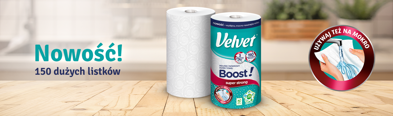 Velvet Boost – nowość wśród ręczników papierowych!