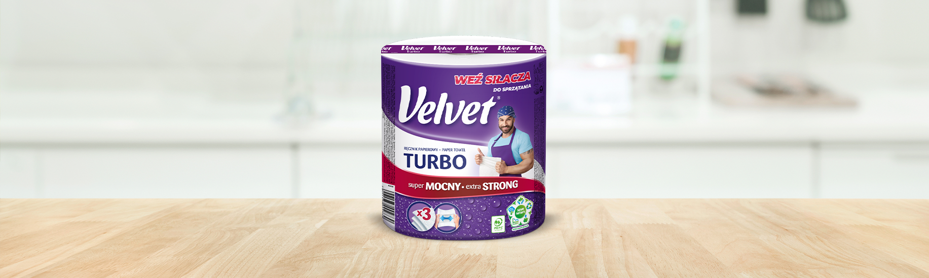 5 tricków z wykorzystaniem ręcznika papierowego Velvet Turbo podczas sprzątania