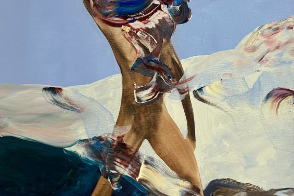 Natalia Bażowska, The Blow, 2024 olej plótno, 60 x 50 cm
