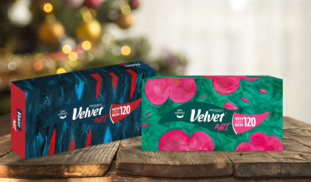 chusteczki higieniczne, chusteczki Velvet, Velvet Art, chusteczki w pudełku, chusteczki uniwersalne, wszechstronność, drobne zabrudzenia, osuszanie dłoni, elementy dekoracji, natychmiastowa reakcja, świąteczne zamieszanie, porządki świąteczne, przygotowania do świąt, święta 2025, święta, choinka, Boże Narodzenie, świąteczne przygotowania
